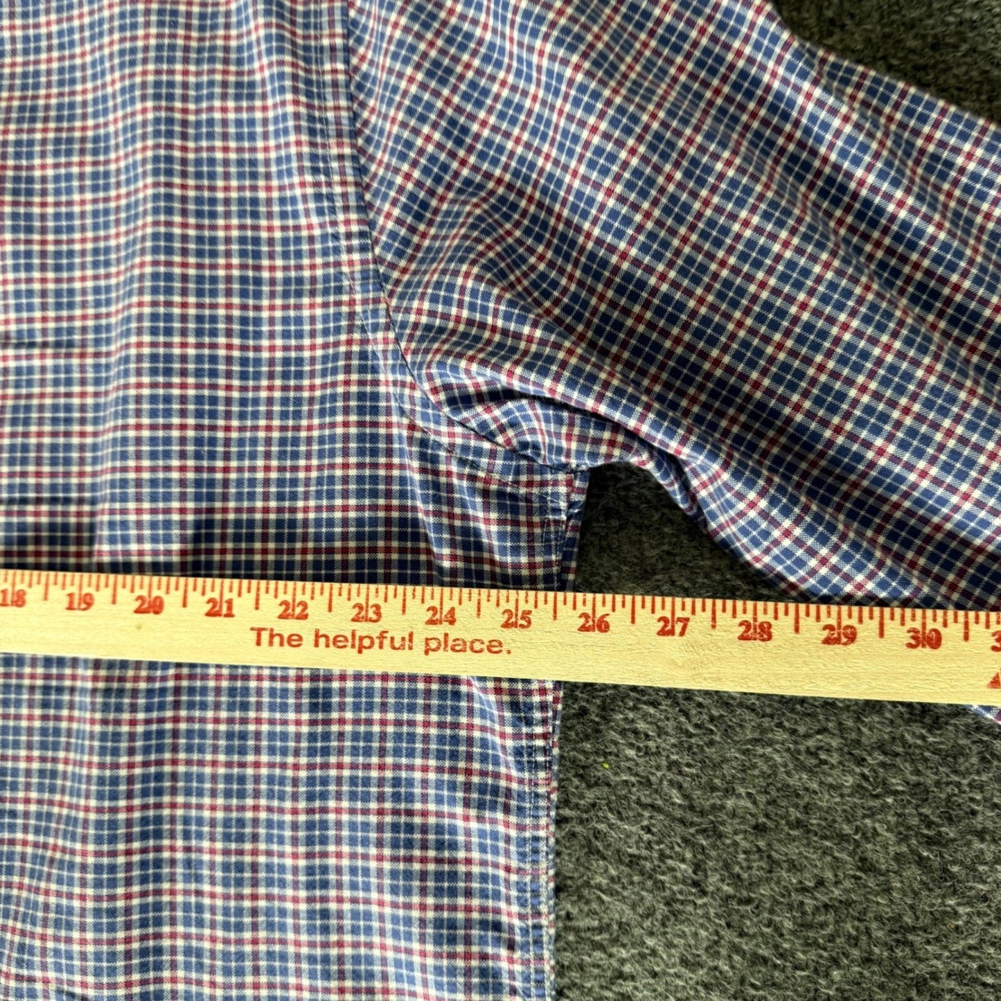 UNTUCKit Mens XXL Blue Red Plaid Button Down Shirt Flannel Cotton Long Sleeve