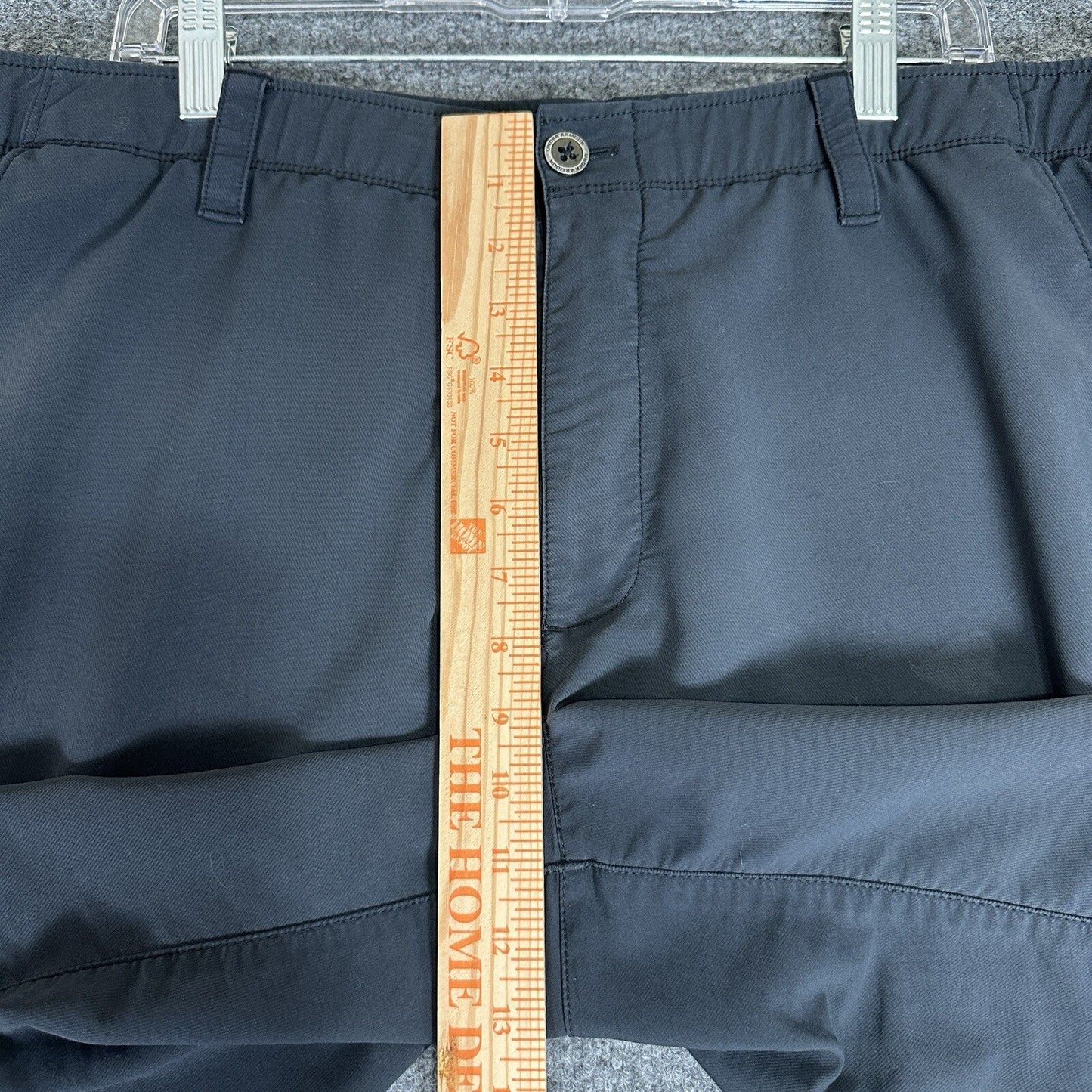 Under Armour Golf Shorts Mens 40 (38x10) Blue Heatgear Chino Mid Rise Adult