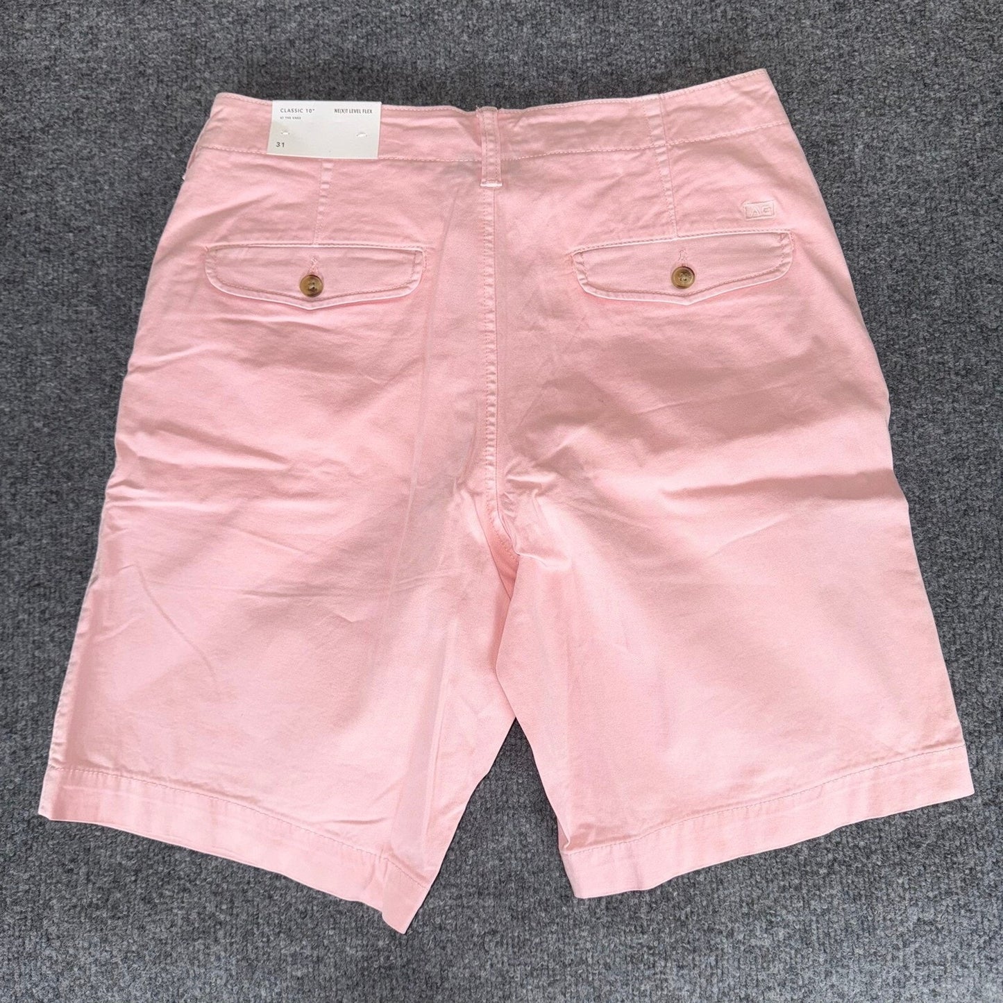 American Eagle Chino Shorts Mens 31x9 Light Pink Next Level Flex Mid Rise Casual