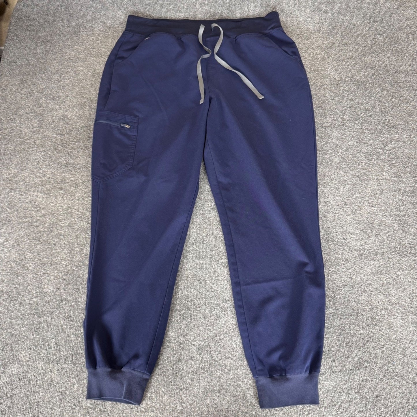 FIGS Zamora High Rise Navy Blue Jogger Scrub Pants Womens XL Uniform Medical