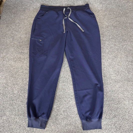 FIGS Zamora High Rise Navy Blue Jogger Scrub Pants Womens XL Uniform Medical