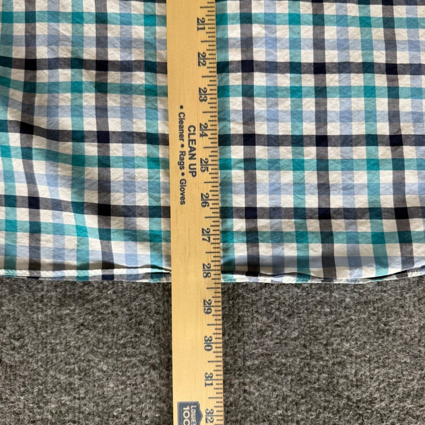J.Crew Mens Large Slim Fit Plaid Button Up Shirt Blue Cotton Long Sleeve Casual
