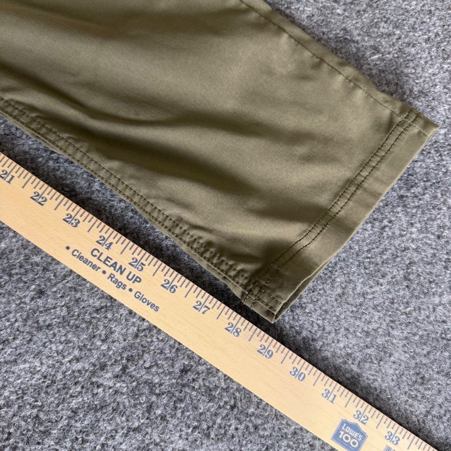 prAna Brion Pant Mens 31x30 (32x29) Green Slim Fit Outdoor Hiking Travel Stretch