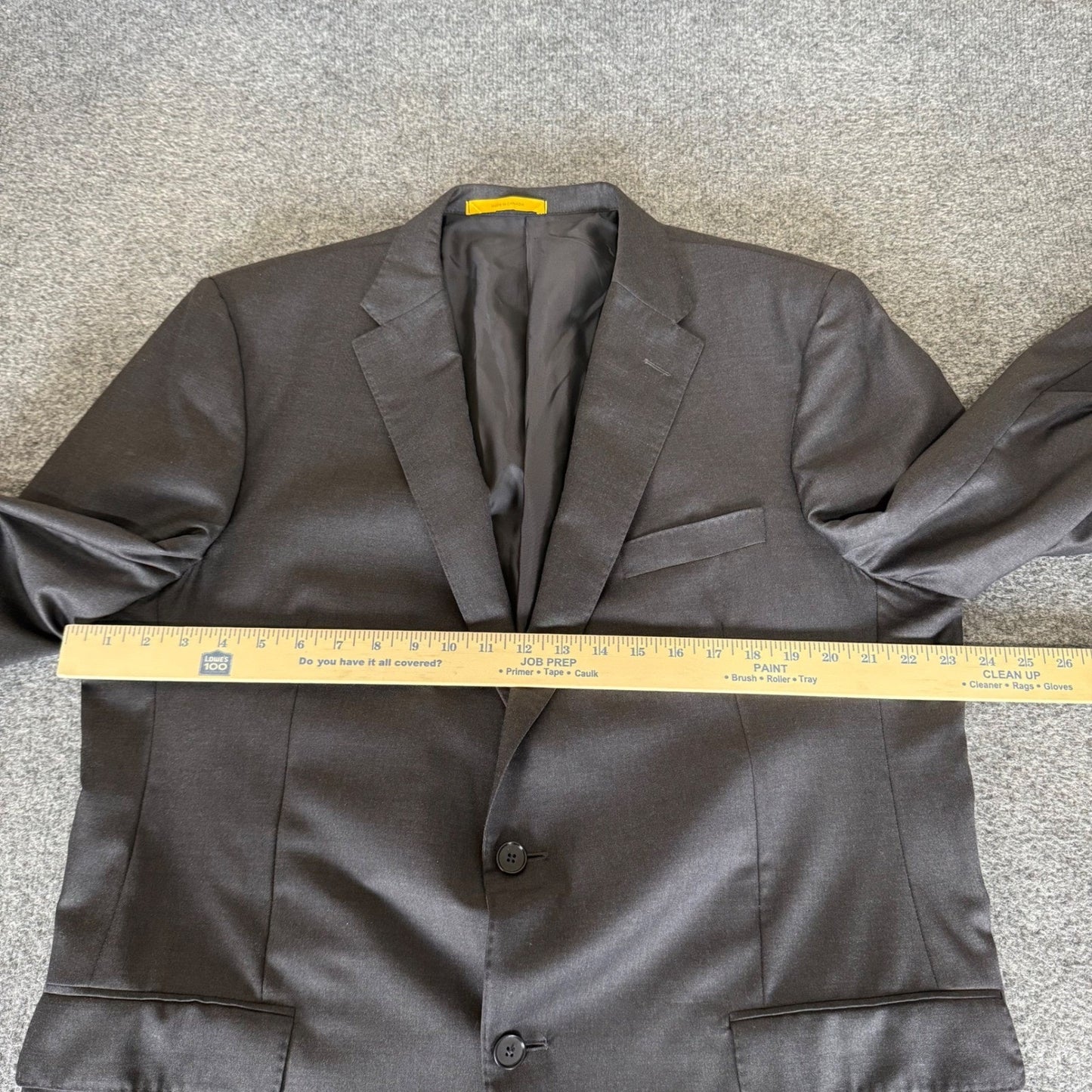 Hickey Freeman Loro Piana Tasmanian Super 150's Blazer Mens 46R Gray Wool Coat