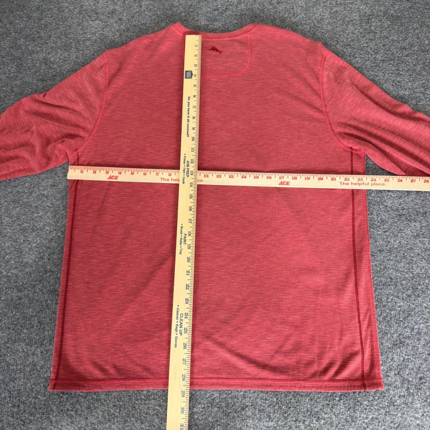 Tommy Bahama Mens XL Red Modal Long Sleeve Crew Neck Shirt Casual Lounge Knit