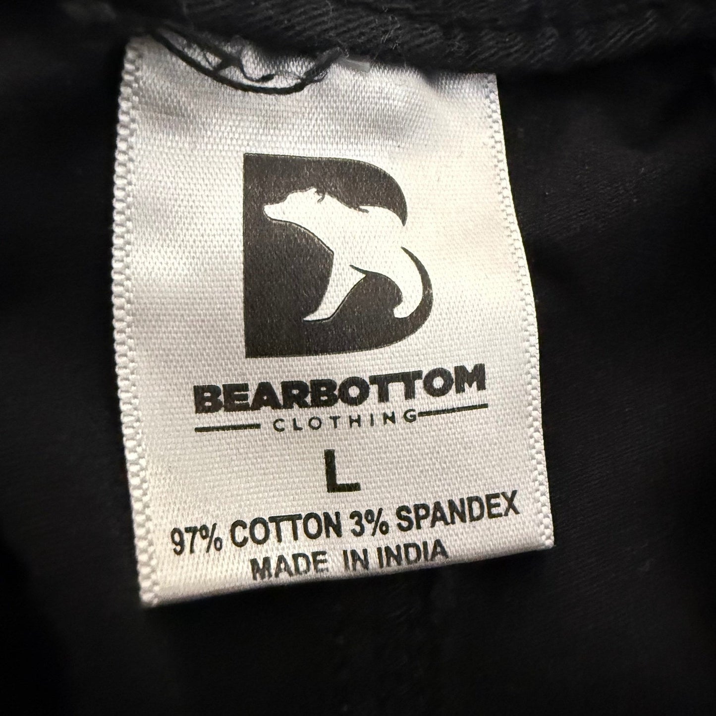 Bearbottom Jogger Pants Mens Large 30x28 Black Casual Athletic Comfort Everyday