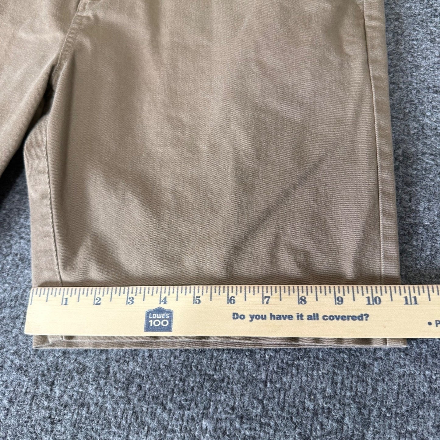 RVCA Weekend Fit Khaki Shorts Mens 36 Casual Chino Cotton Stretch Skate Grunge