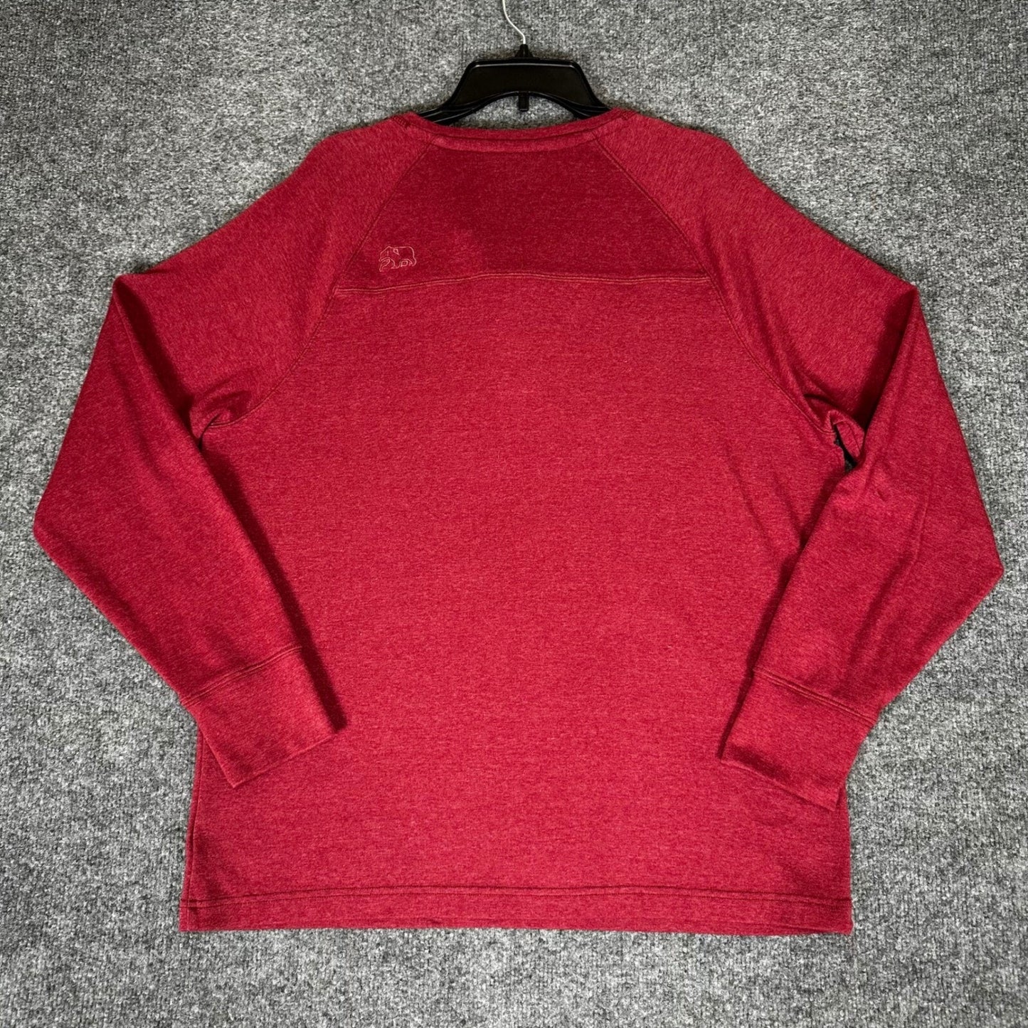 The Normal Brand Henley Shirt Mens XL Red Long Sleeve Cotton Casual Pullover Top