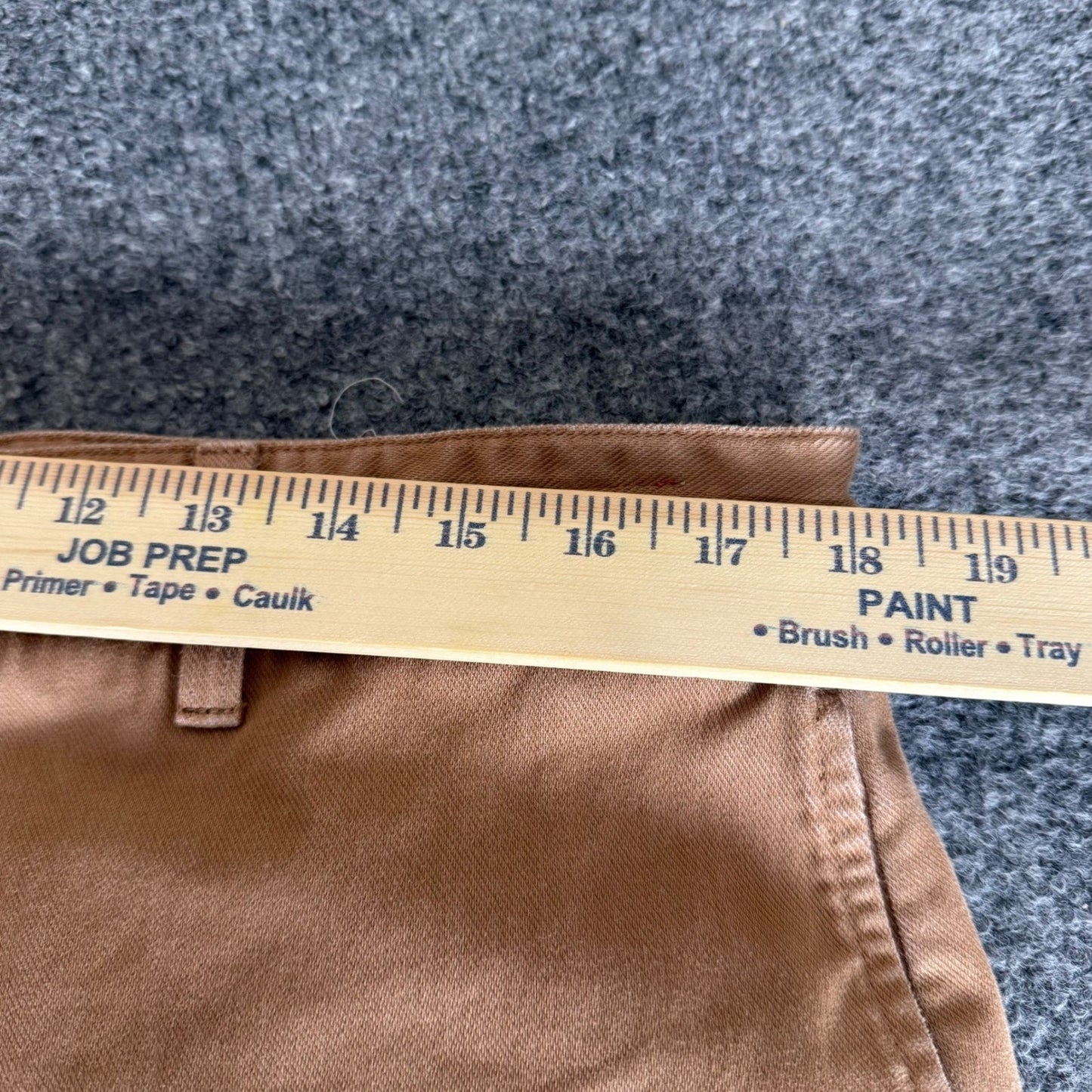 Hiroshi Kato The Ave Slim Chino Pants Mens 36x32 Tan Stretch Everyday Comfort
