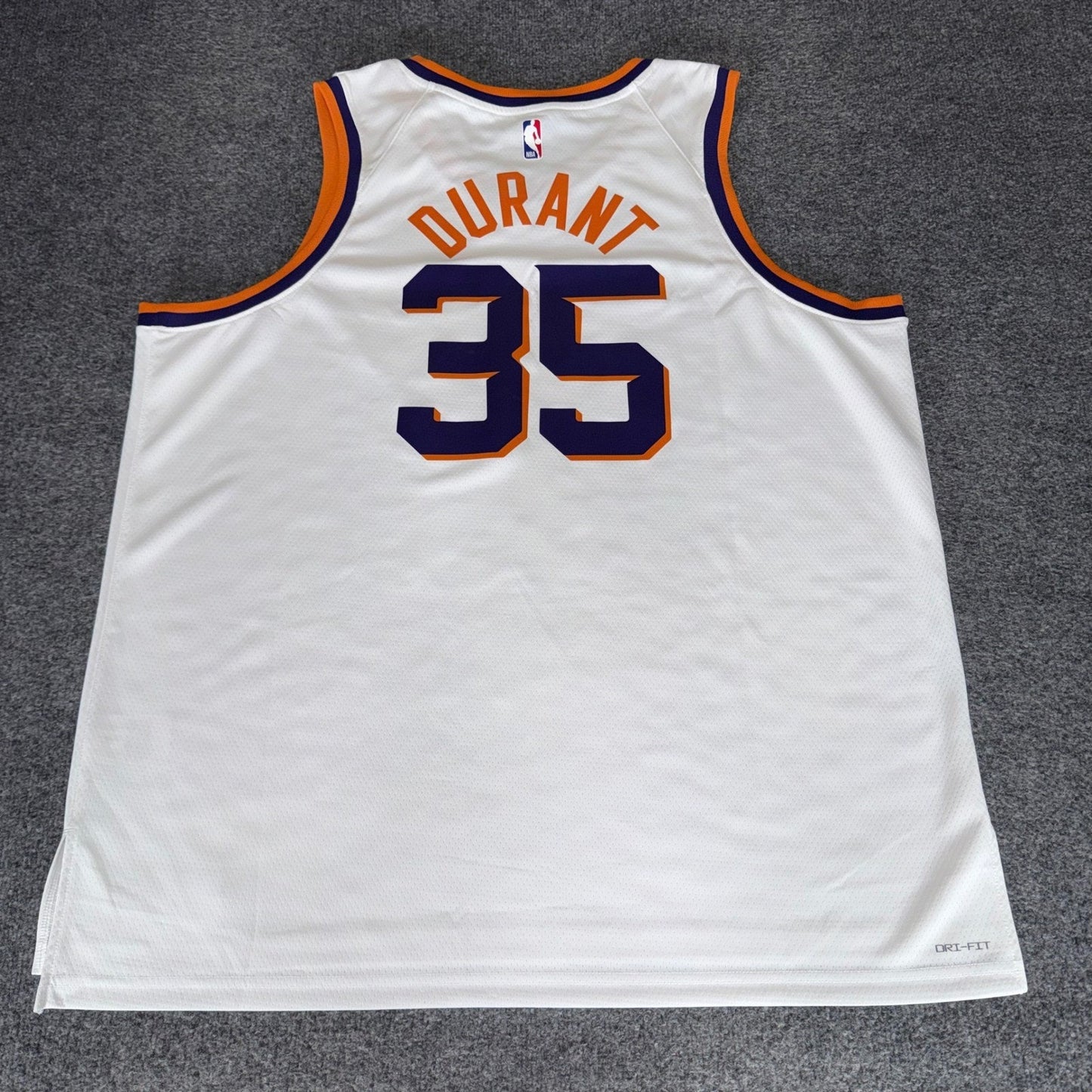 Nike NBA Phoenix Suns Kevin Durant Jersey Mens 3XL White Dri-Fit Basketball