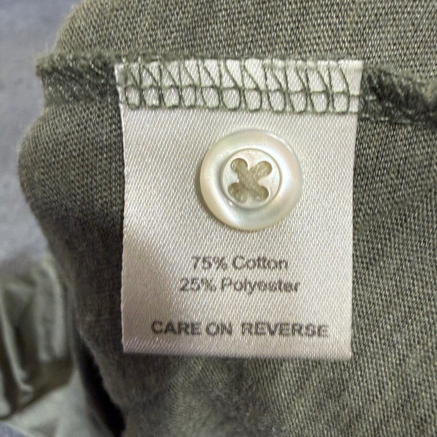 Billy Reid Polo Shirt Mens 2XL Olive Green Short Sleeve Casual Preppy Designer