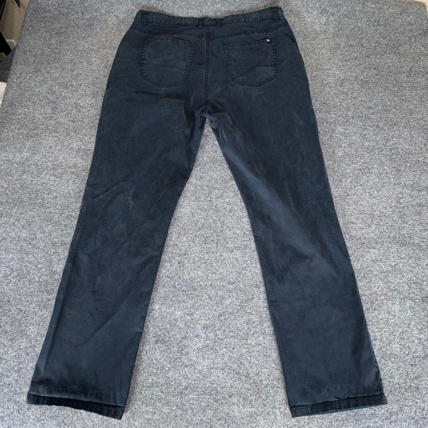 Travis Mathew Pants Mens 38 (Fits 36x30) Blue Golf Chino Casual Comfort Tencel