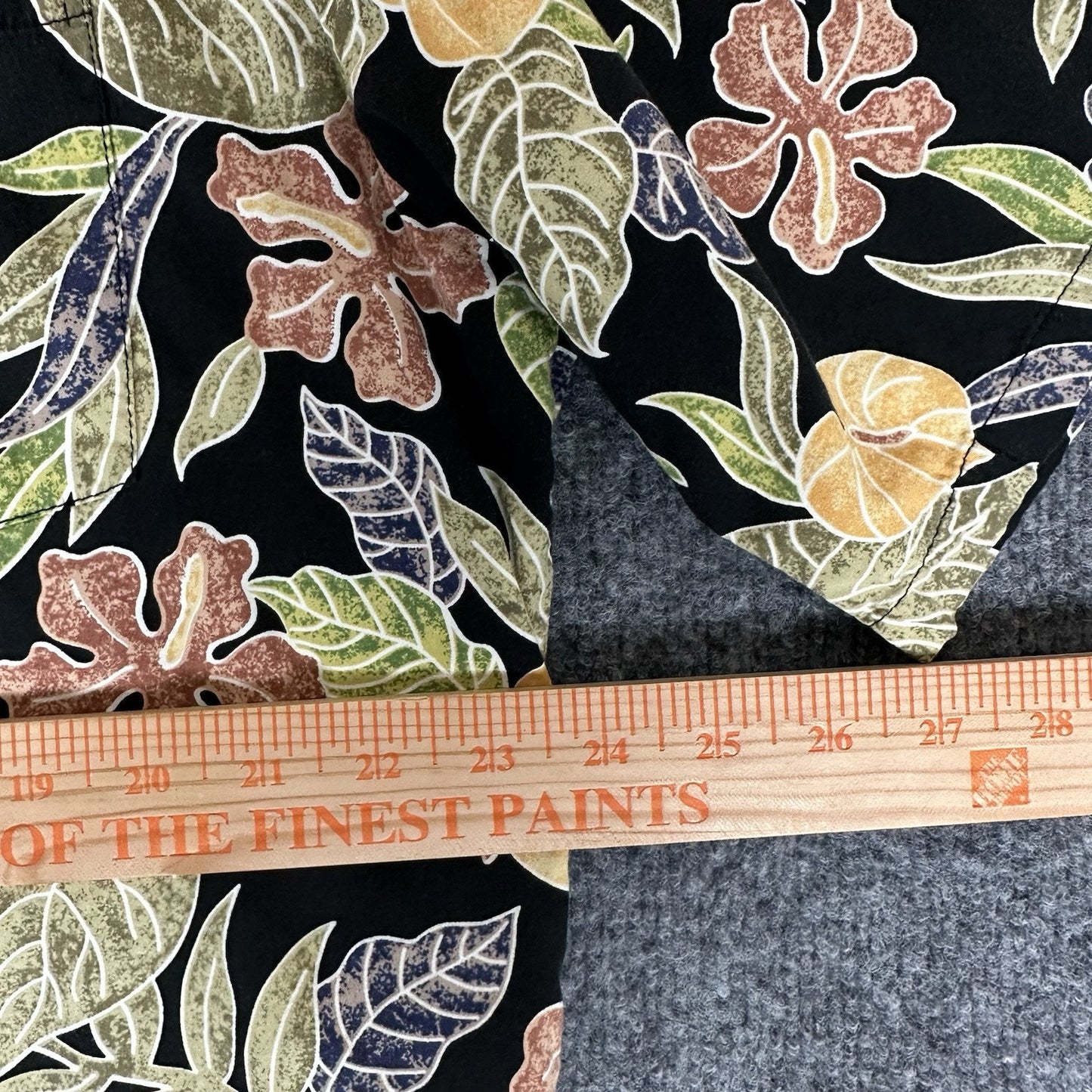 Tori Richard Polo Hawaiian Shirt Mens Large Floral Short Sleeve Pocket VTG Adult