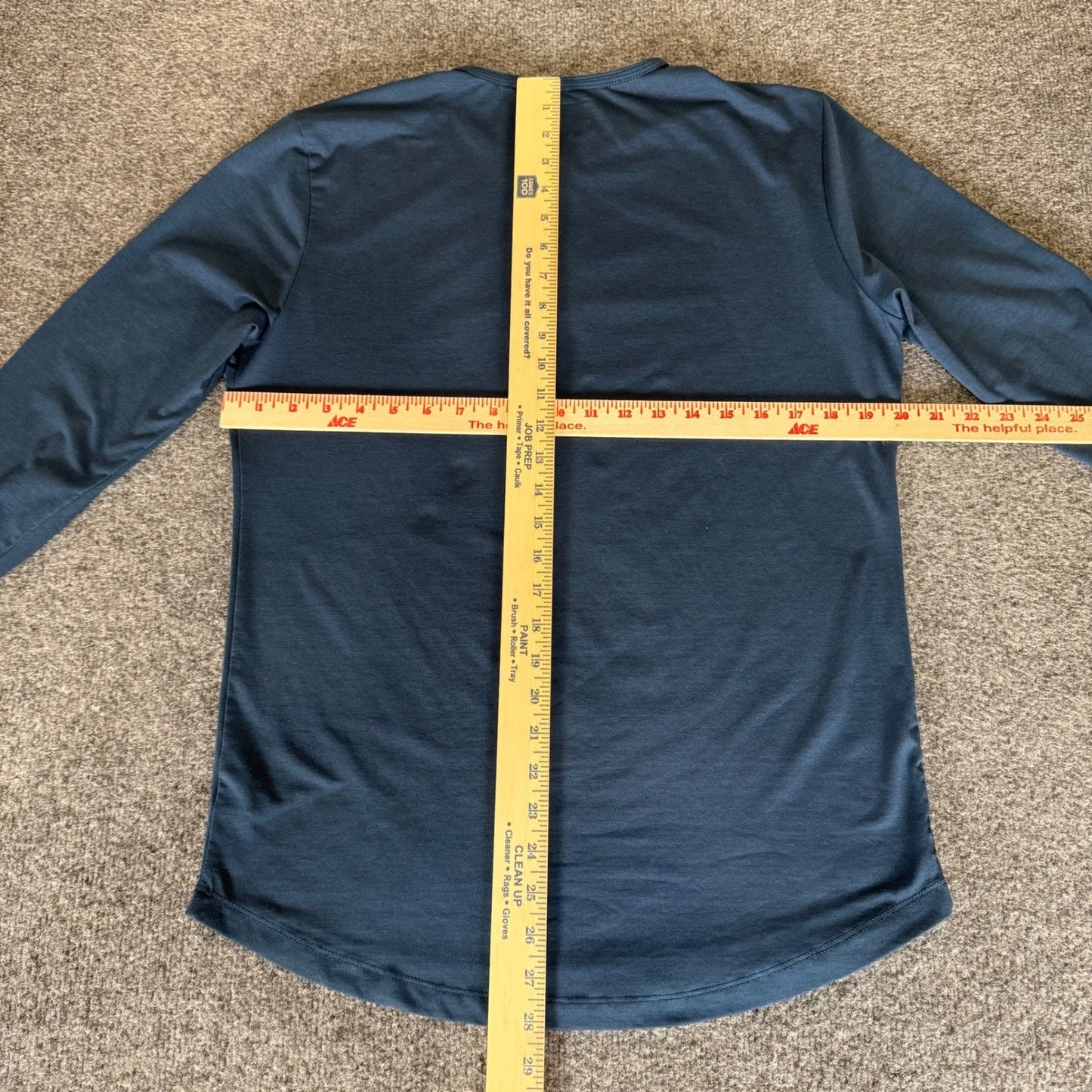 Cuts Clothing Pyca Pro Henley Shirt Mens Medium Blue Long Sleeve Casual Stretch