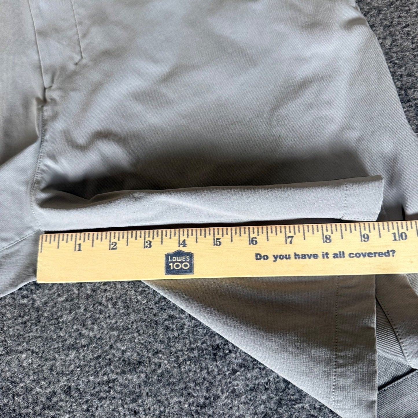 Lululemon Commission Golf Shorts Mens 36 Gray Athletic Performance Activewear
