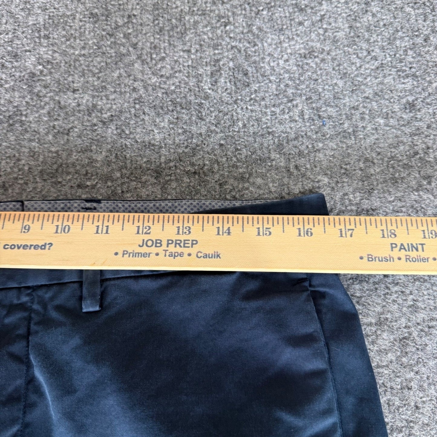 Bonobos Slim Fit Chino Pants Mens 33x31 Navy Blue Manteco Italian Fabric Casual