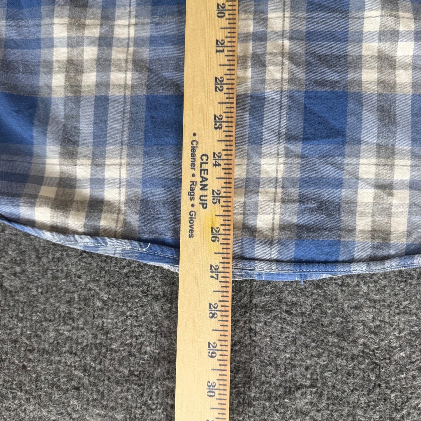 UNTUCKit Shirt Mens Medium Slim Fit Blue Plaid Button Up Casual Wrinkle Free