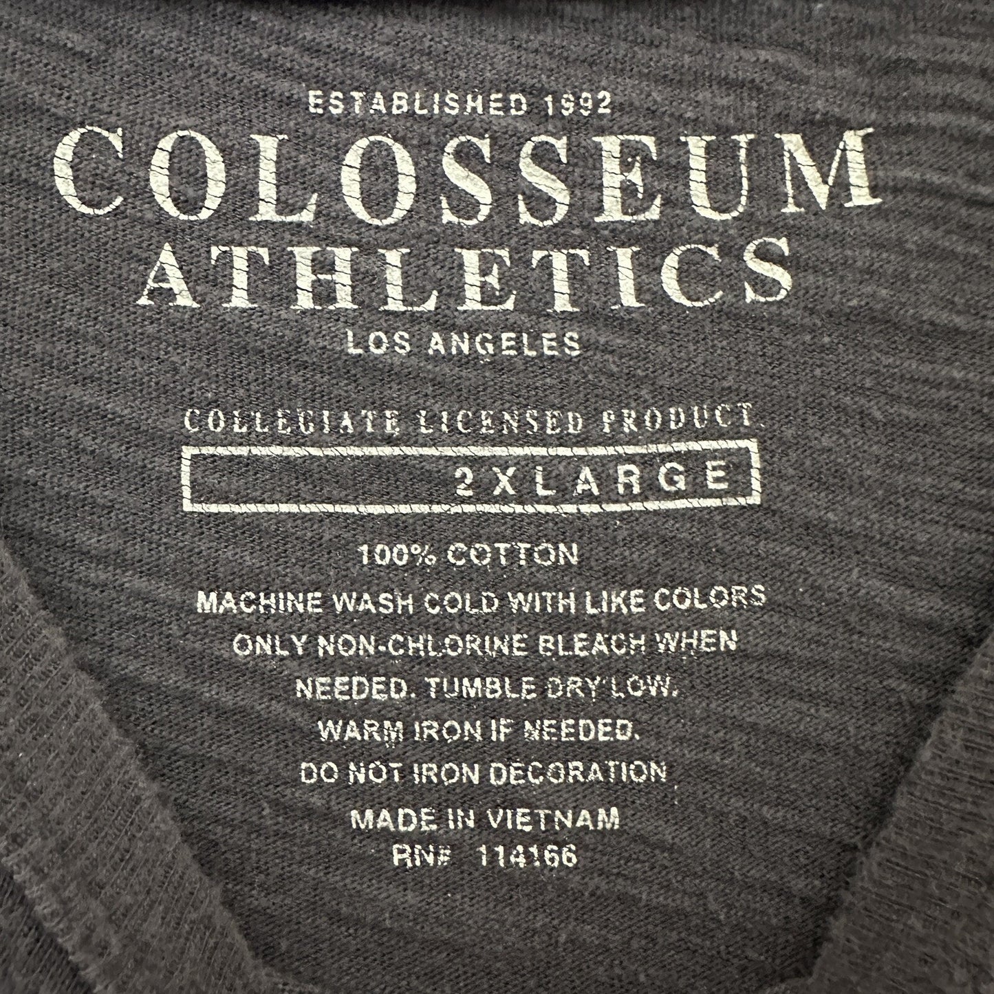 LSU Tigers T-Shirt Mens 2XL Grey Long Sleeve Short Sleeve Football Cotton Adult