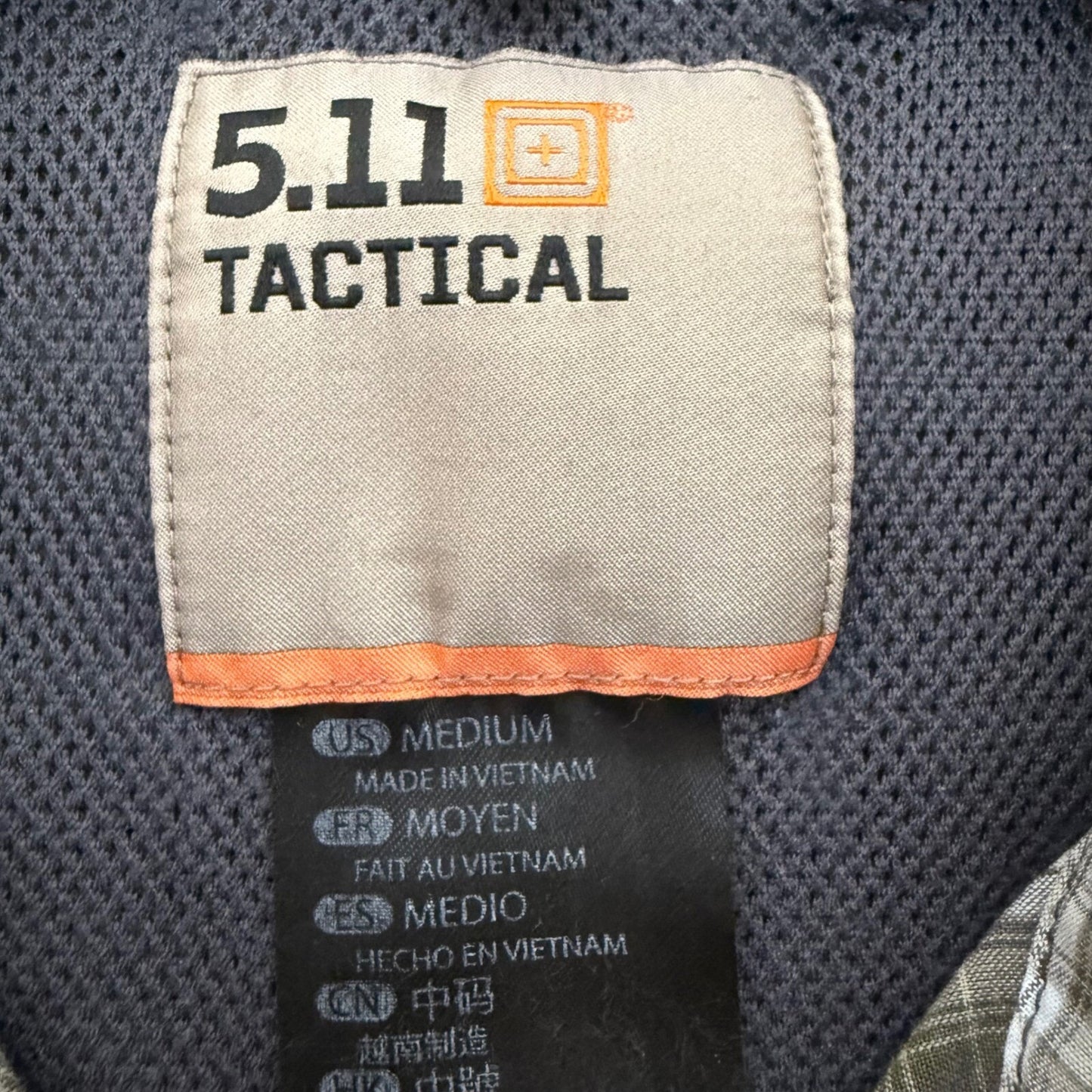 5.11 Tactical Plaid Shirt Short Sleeve Snap Button Casual Work Shirt Mens Medium