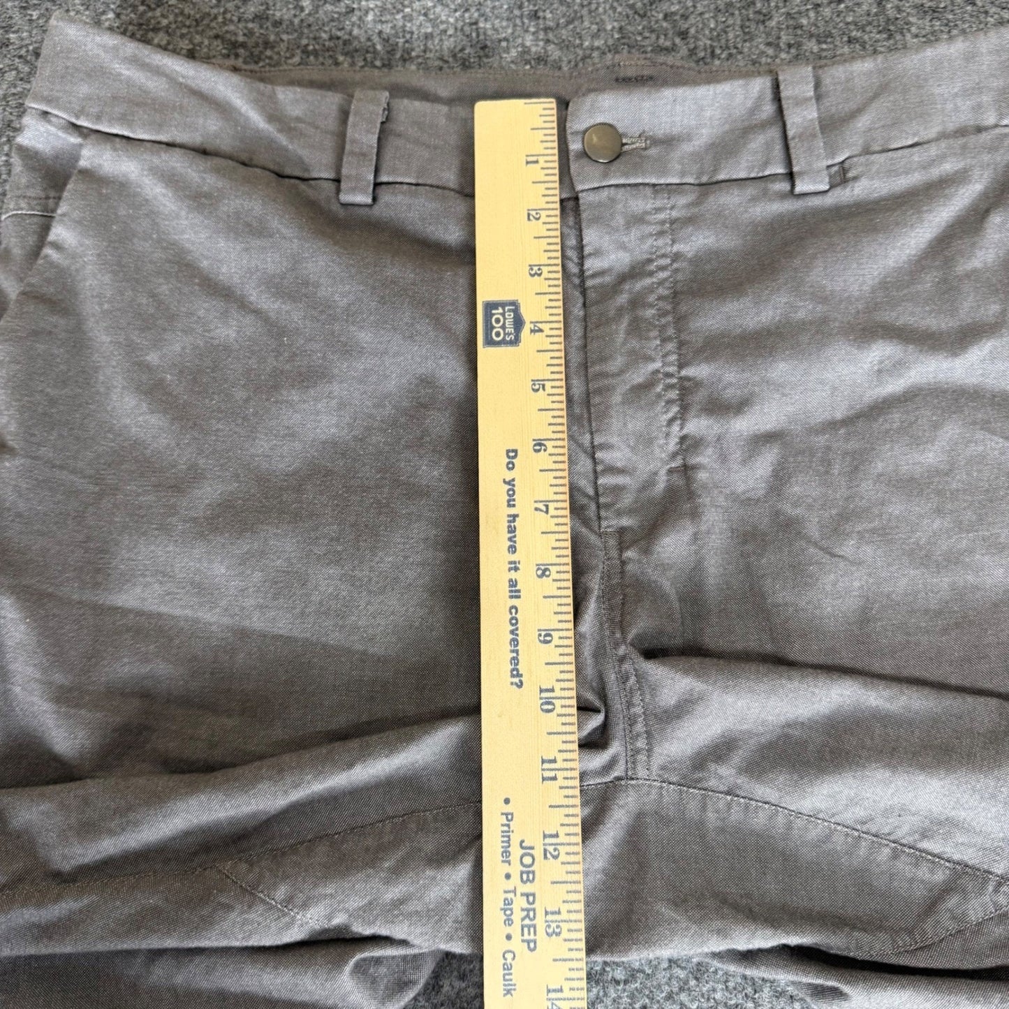 Lululemon Commission Short Men 38 Gray Casual Athletic Chino Stretch Golf Travel