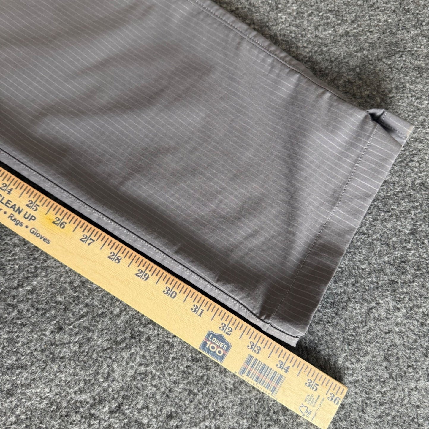 Under Armour Mens Golf Pants Gray Pinstripe Match Play 36x34 Straight Leg Chino