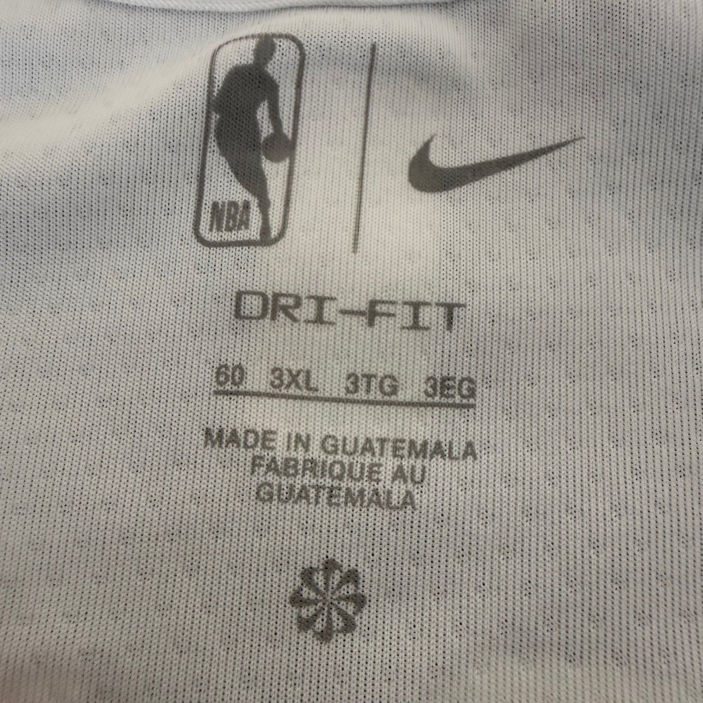 Nike NBA Phoenix Suns Kevin Durant Jersey Mens 3XL White Dri-Fit Basketball
