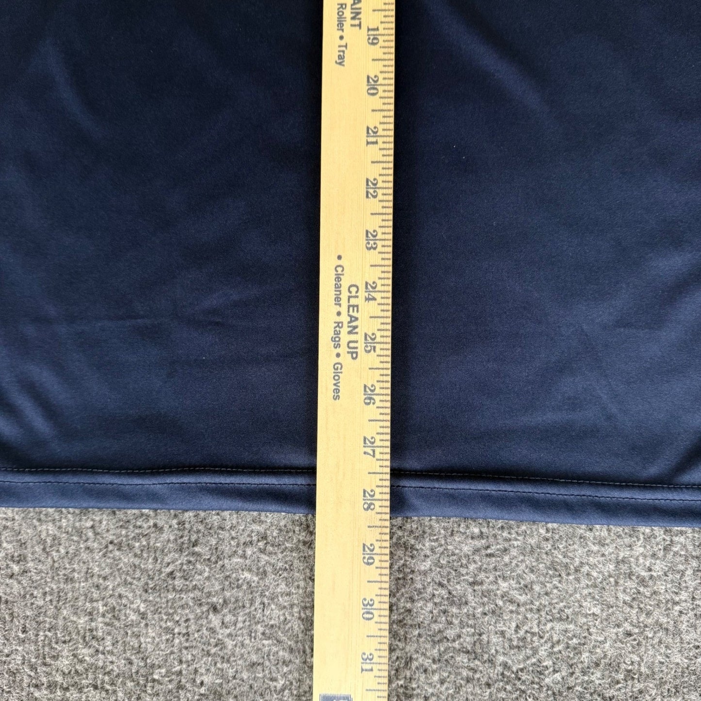 Collars & Co Mens Dress Collar Polo Shirt Small Navy Blue Short Sleeve Stretch