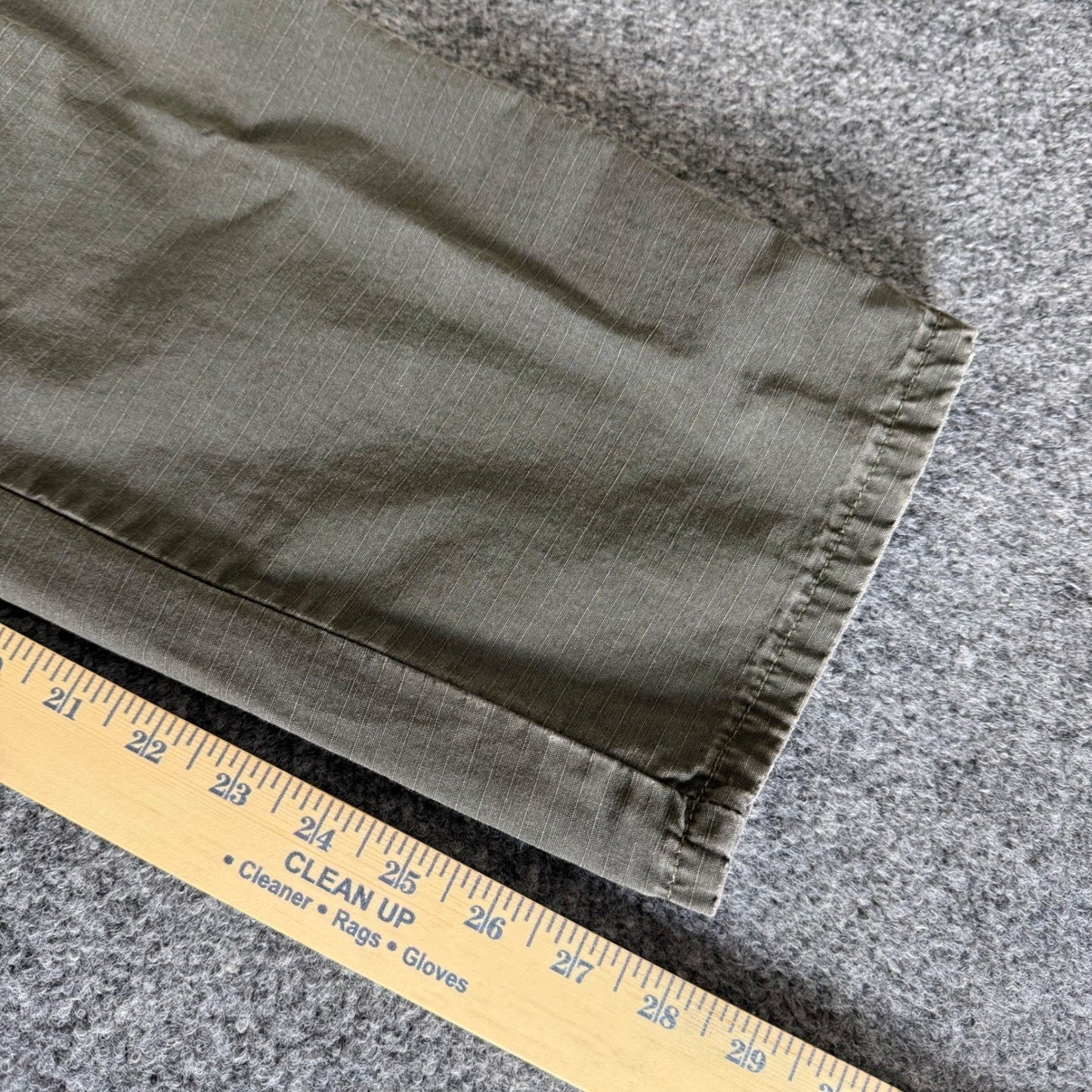 Wrangler Riggs Workwear Pants Mens 34x28 Olive Ripstop Cargo Utility Durable