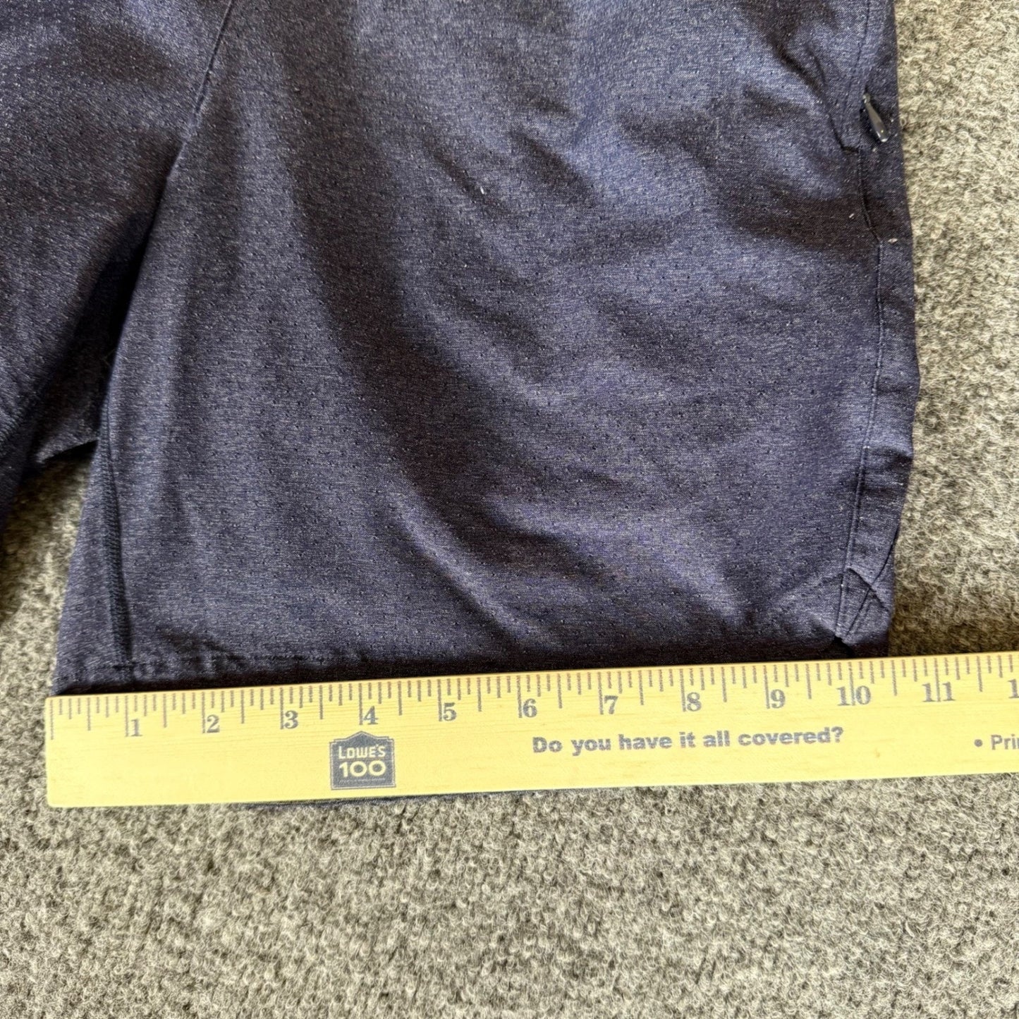 Rhone Athletic Shorts Mens Small Blue Gym Workout Lined Activewear Training