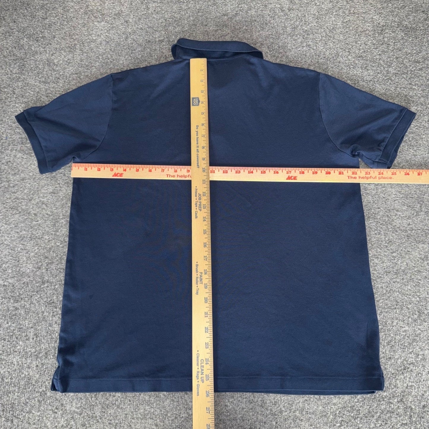 Reyn Spooner Mens Navy Blue 100% Pima Cotton Short Sleeve Polo Shirt Size Medium