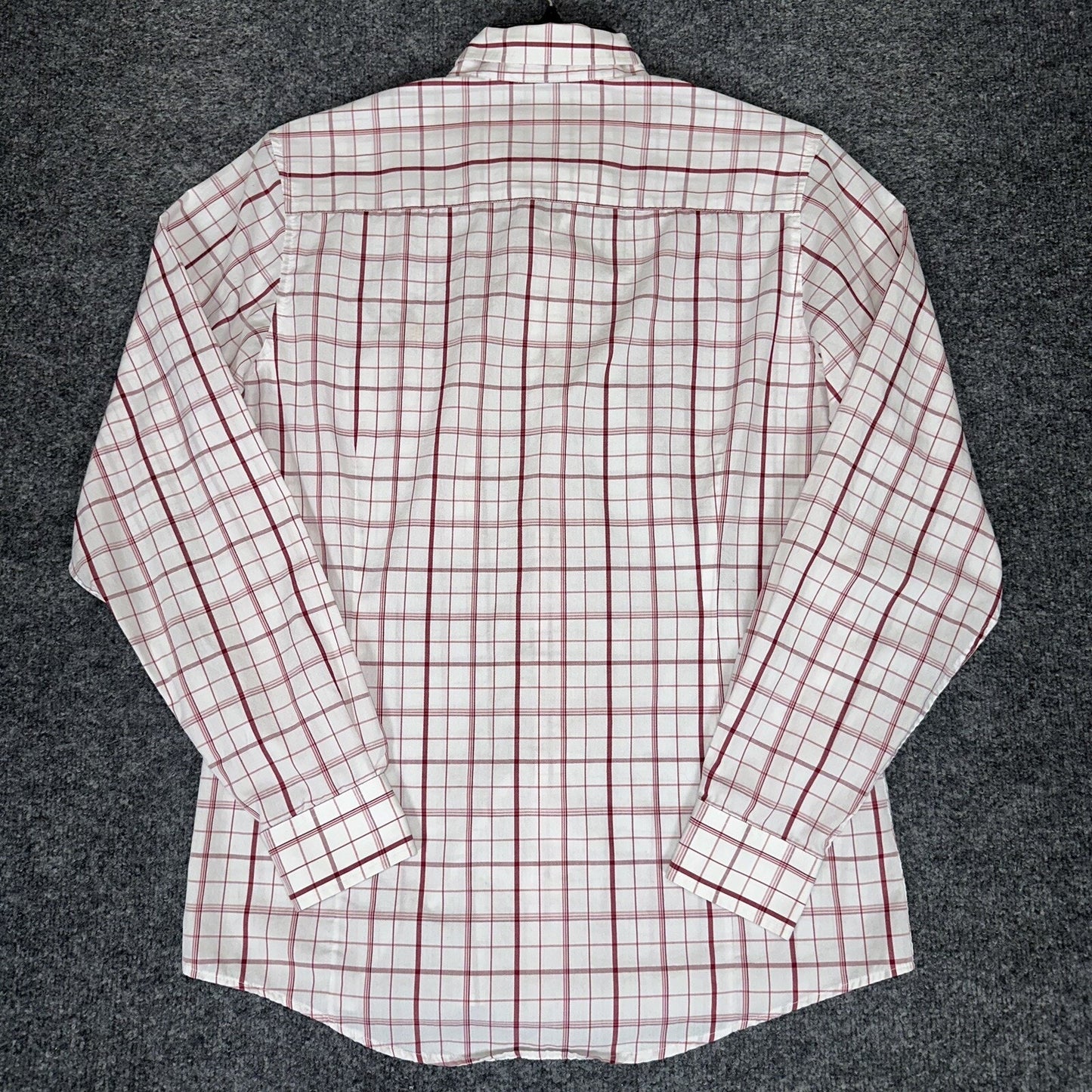 Arizona Cardinals Shirt Mens Medium Red Plaid NFL Long Sleeve Button-Down Adult