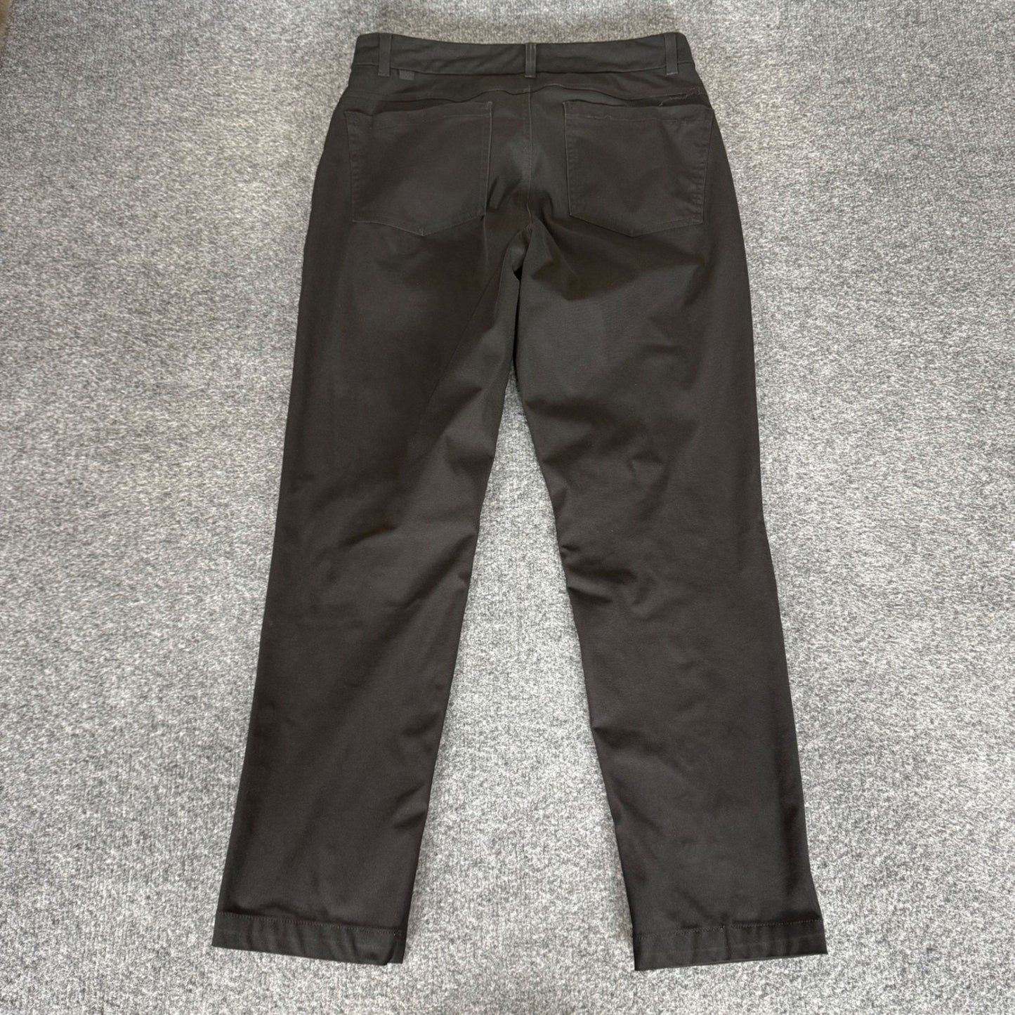 VRST Mens Slim Fit 5-Pocket Commuter Pants Black 30x28 Performance Stretch Golf