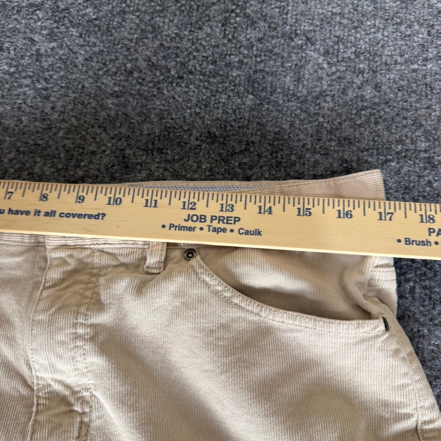 Peter Millar Crown Superior Soft Corduroy 5-Pocket Pants Mens 35 (34x27) Beige