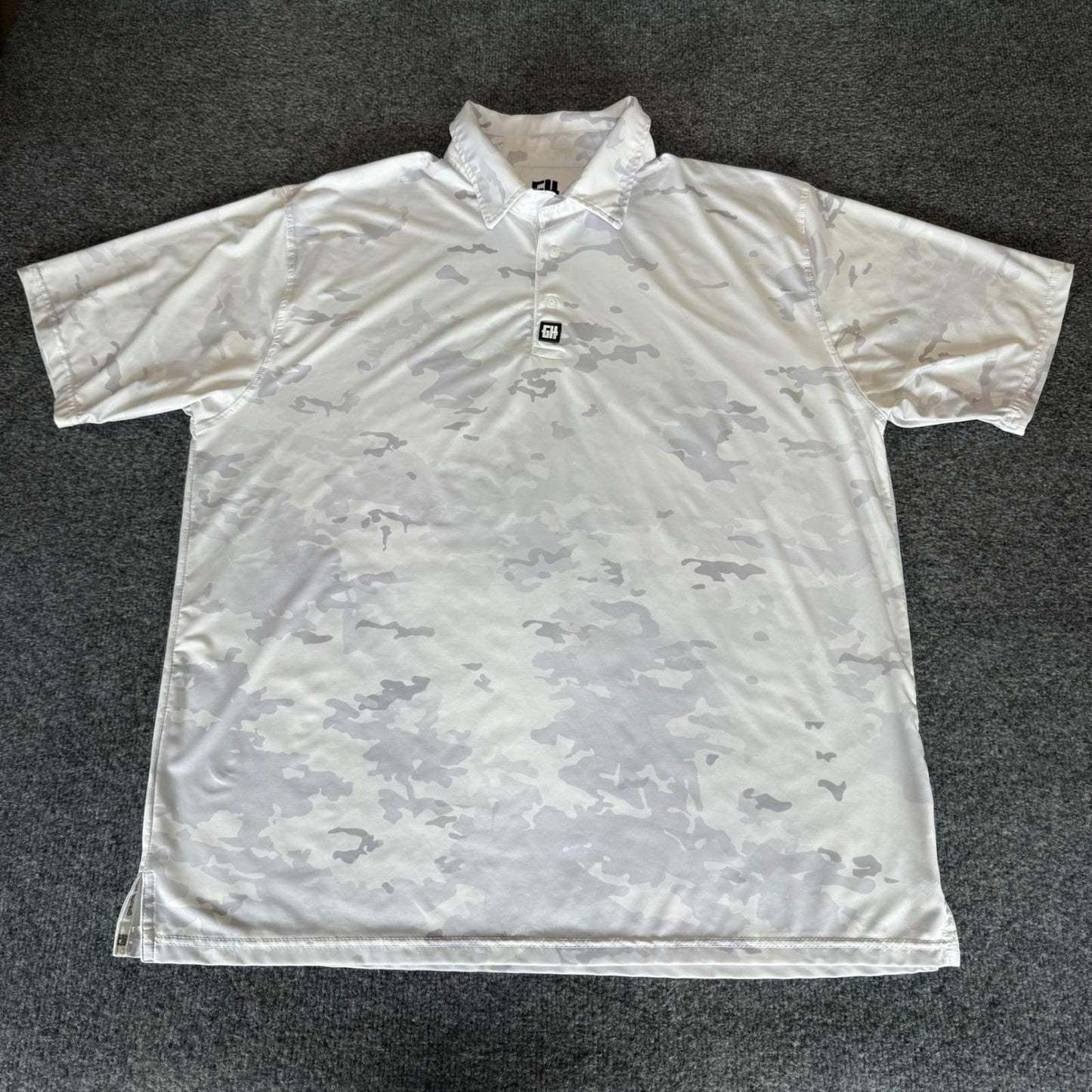 Greater Half Golf Polo Shirt Mens XL Camo Short Sleeve Athletic Performance
