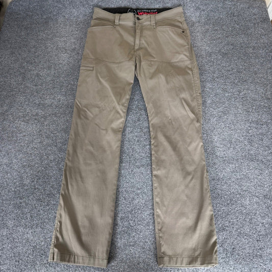 Wrangler ATG Mens 34x32 Tan All Terrain Gear Pant Outdoor Hiking Utility Stretch