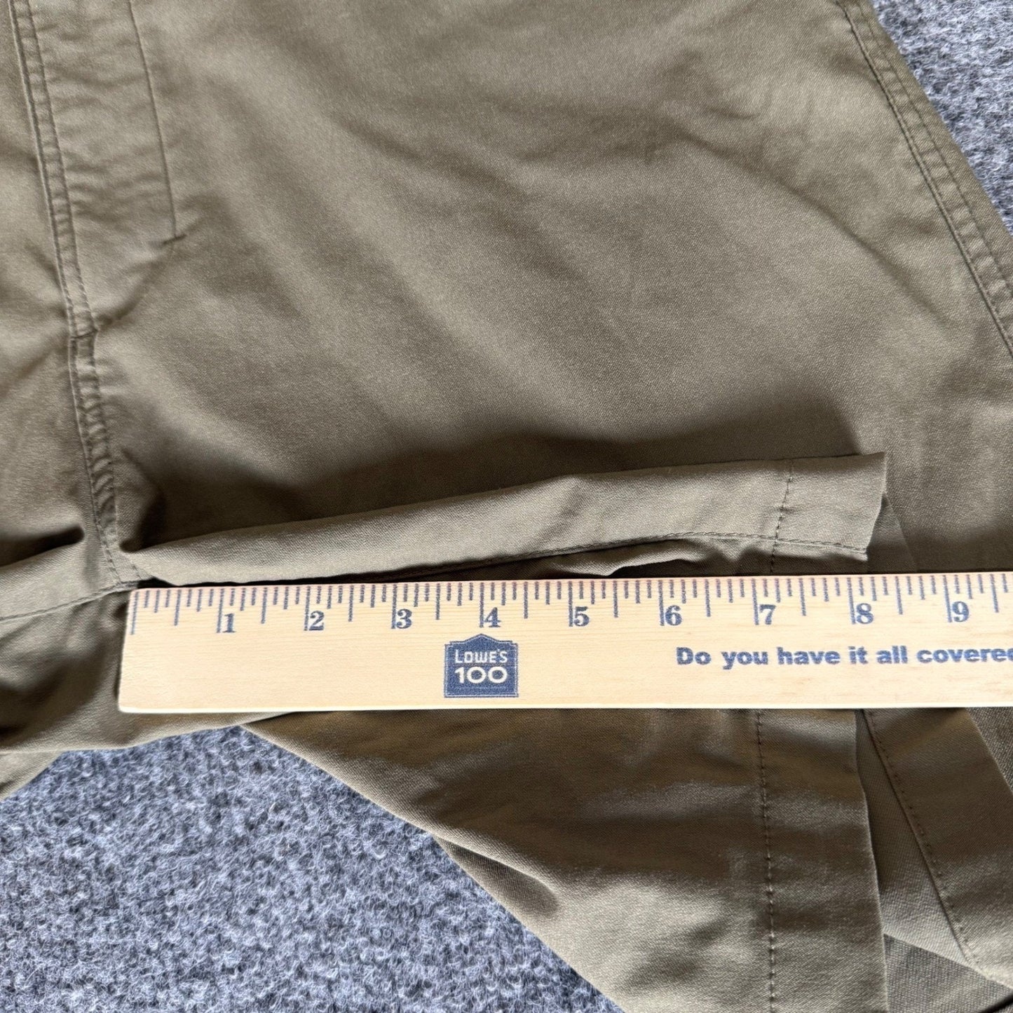 prAna Alameda Hiking Shorts Mens 38 Beige Chino 8" Outdoor Travel Stretch Trail