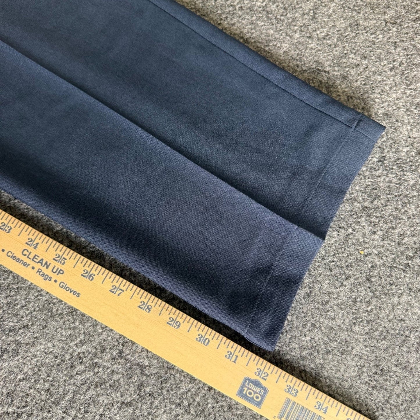 Haggar Cool Right Performance Flex Dress Pants Mens 34x32 Navy Blue Classic Fit