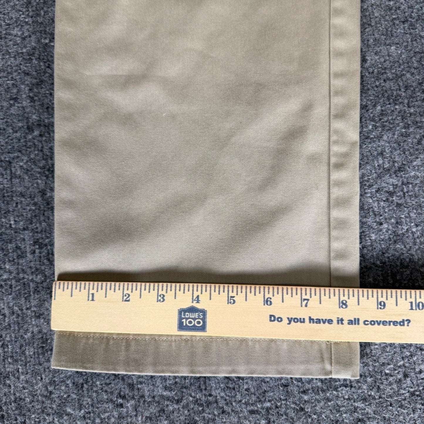 Croft & Barrow Mens Khaki Chino Pants 32x29 Tan Flat Front Straight Leg Workwear