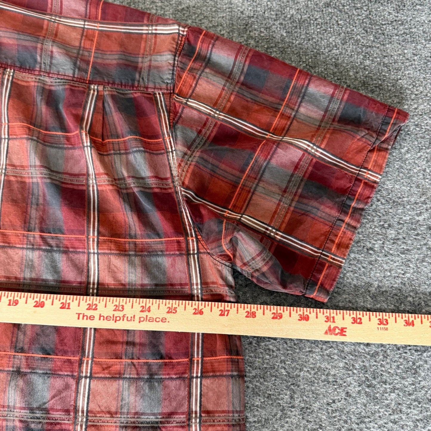 Tommy Bahama Mens XXL Red Plaid 100% Silk Short Sleeve Button Shirt Casual Camp
