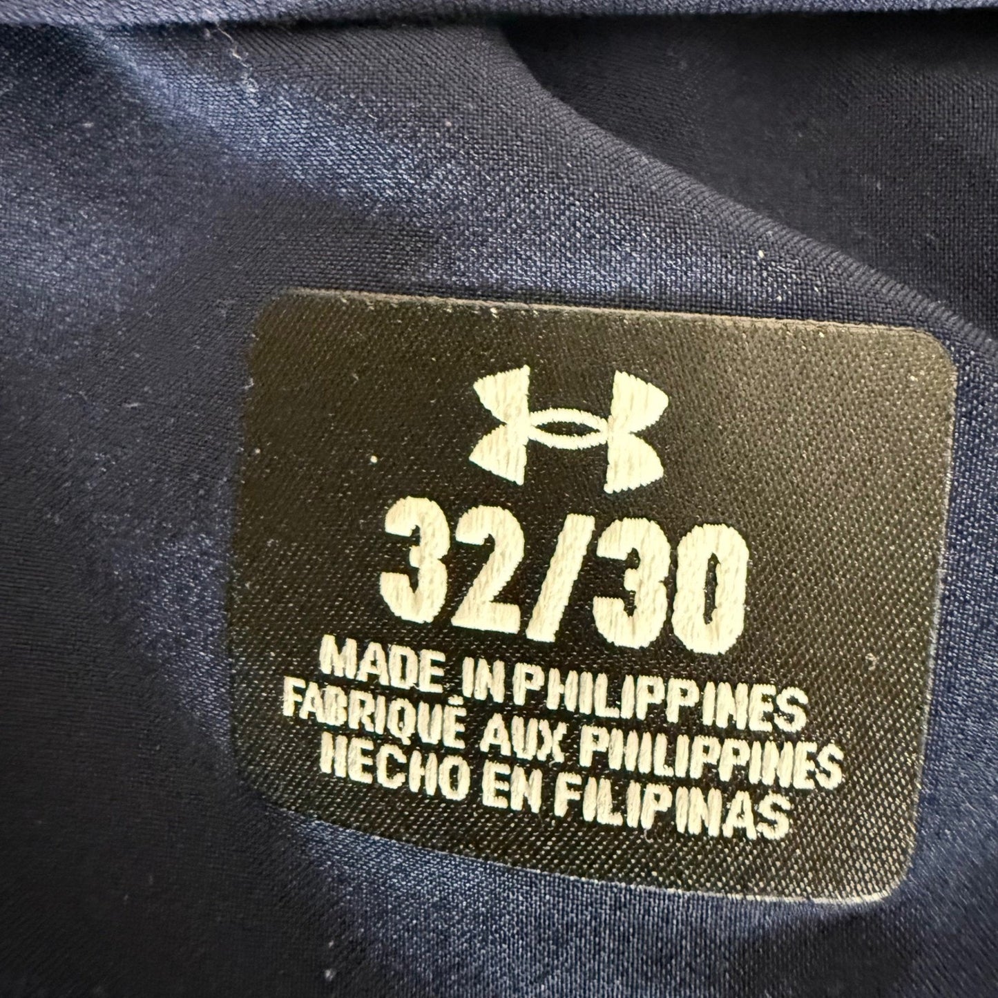 Under Armour Mens Golf Pants Navy Blue Flat Front Straight Leg 32x30 Casual