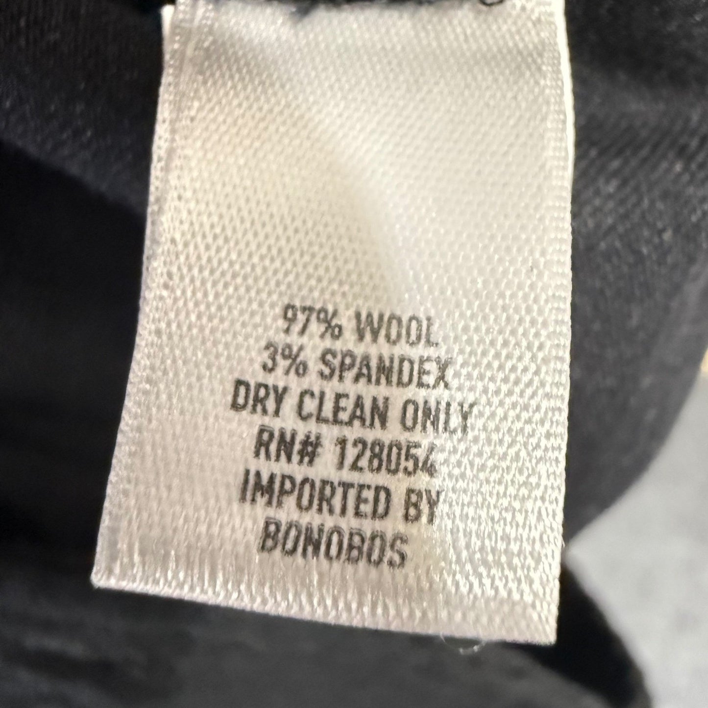 Bonobos Dress Pants Mens 38x28 Gray Wool Blend Athletic Fit Office Comfort Golf