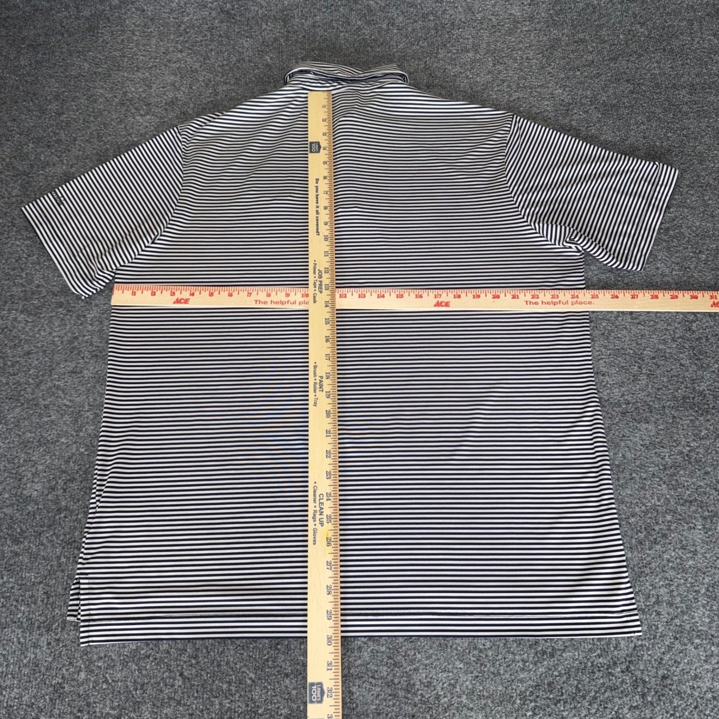 Columbia Golf Mens Polo Shirt XL UTEP Miners Striped Performance Short Sleeve