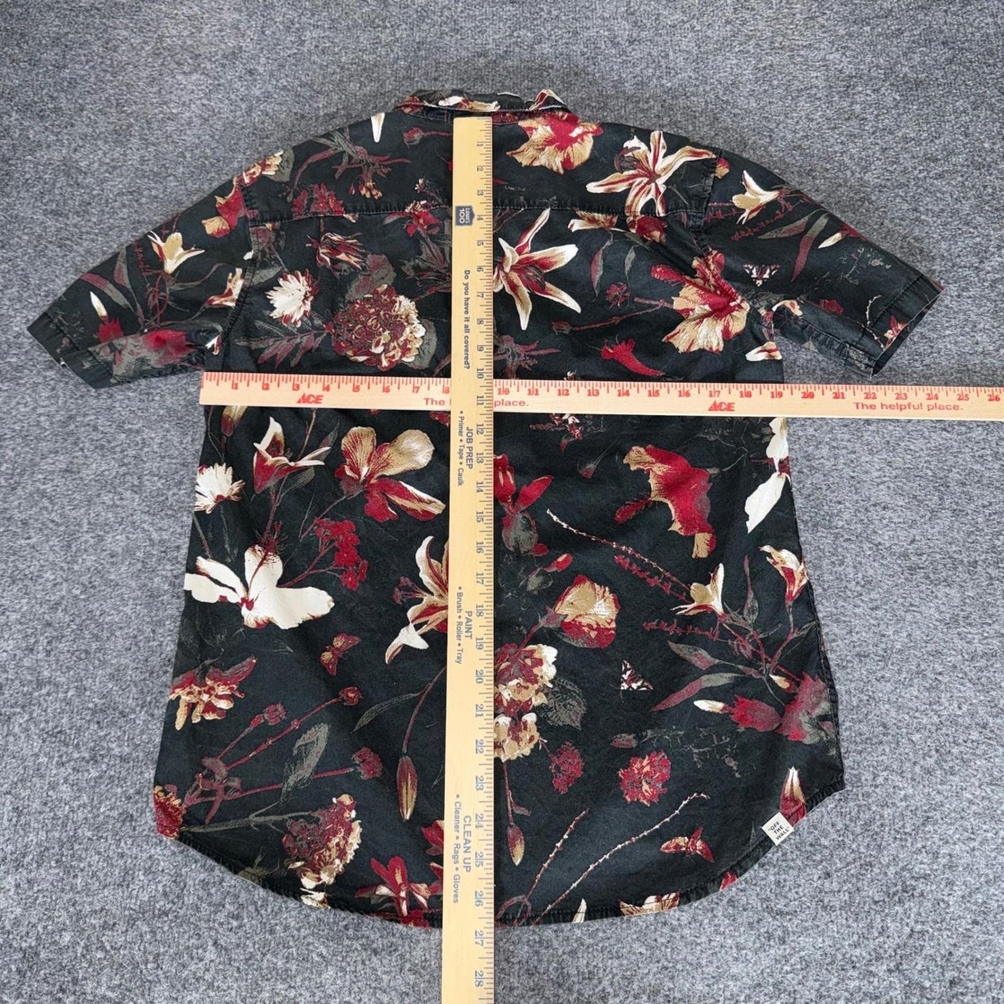 Vans Mens Small Floral Hawaiian Short Sleeve Button Up Shirt Aloha Skate Casual