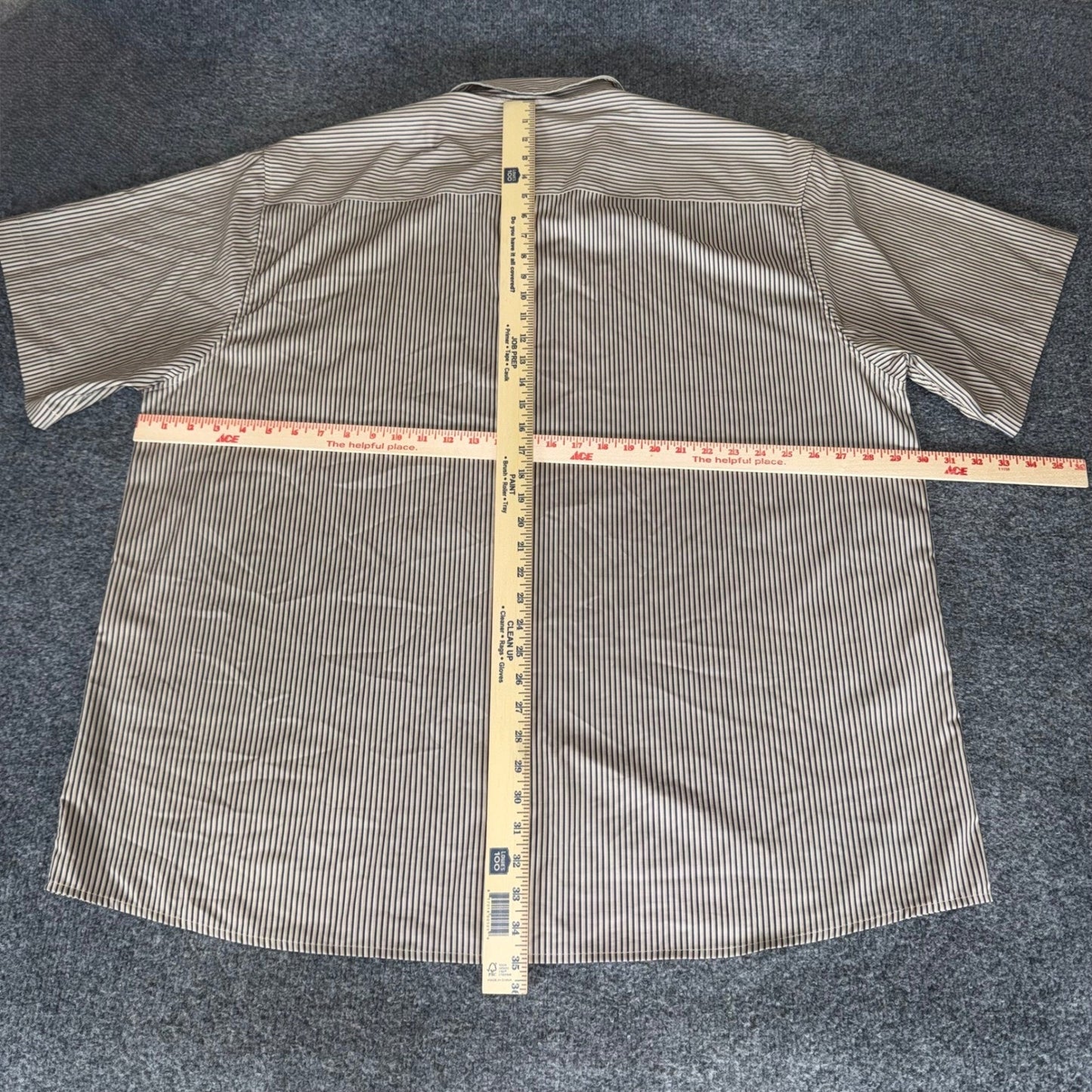 DIXXON Flannel Co The Benny Triple Stripe Shirt Mens 4XL Short Sleeve Button Up