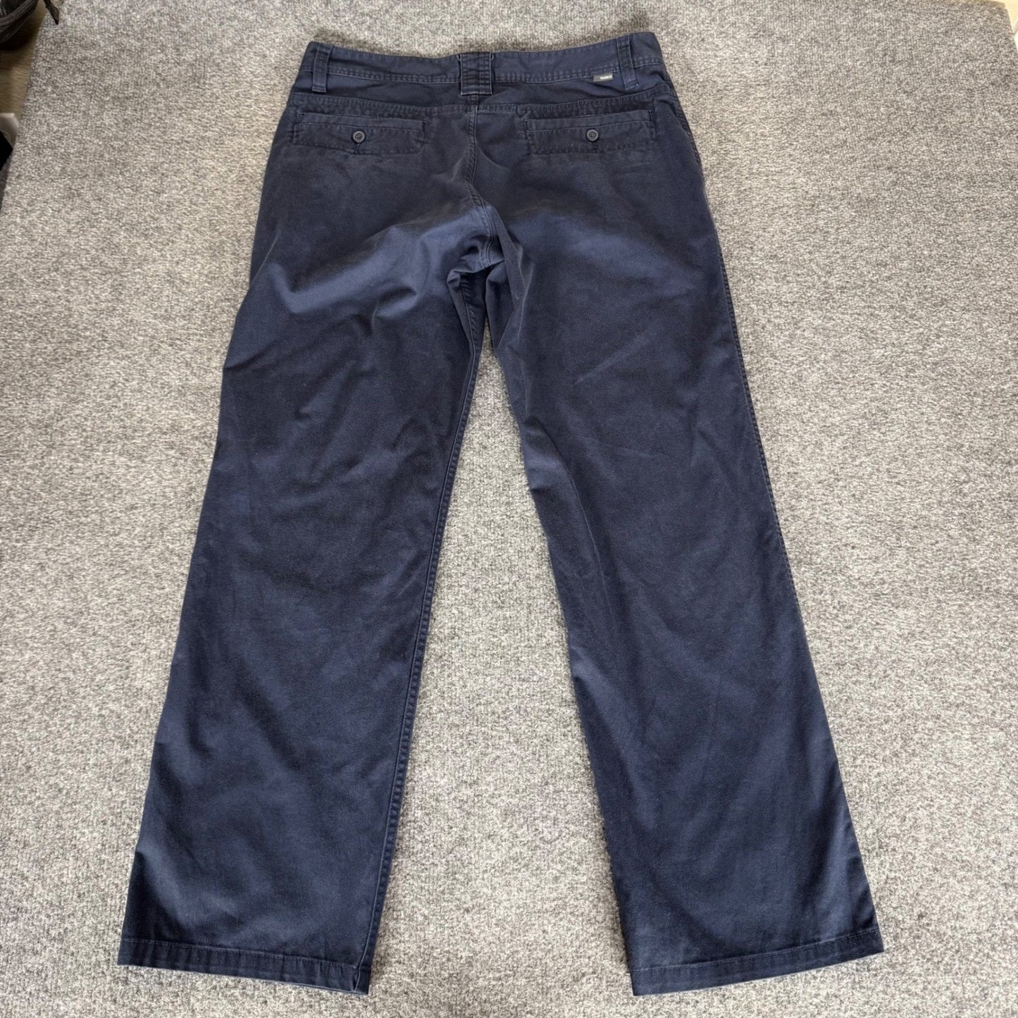 Toad&Co Mission Ridge Mens Pants 34x32 Navy Blue Stretch Casual Outdoor Travel