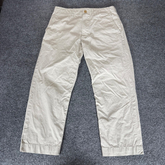 Buck Mason Mens Chino Pants 30x26 Beige Khaki Slim Fit Casual Cotton Everyday