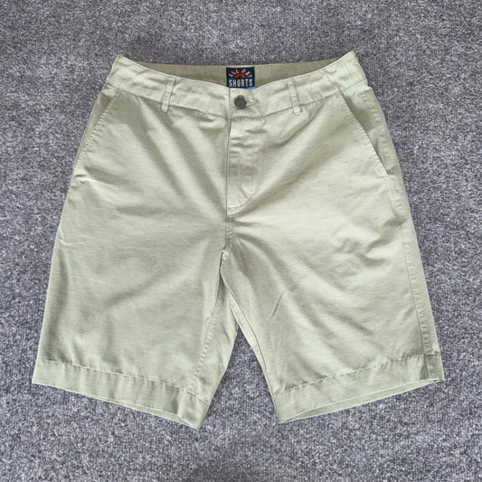 Faherty All Day Shorts Mens 30 Green Stretch Drawstring Coastal Beachwear Casual