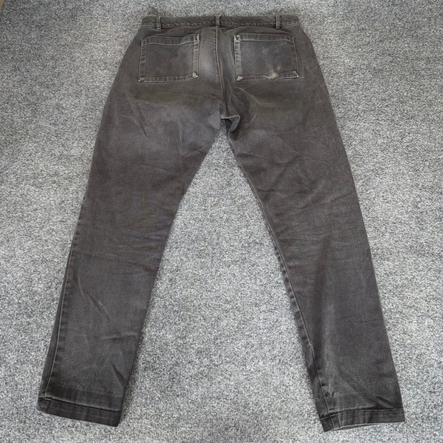 Alex Crane Jeans Mens 32x29 Gray Button Fly Sustainable Minimalist Casual Denim