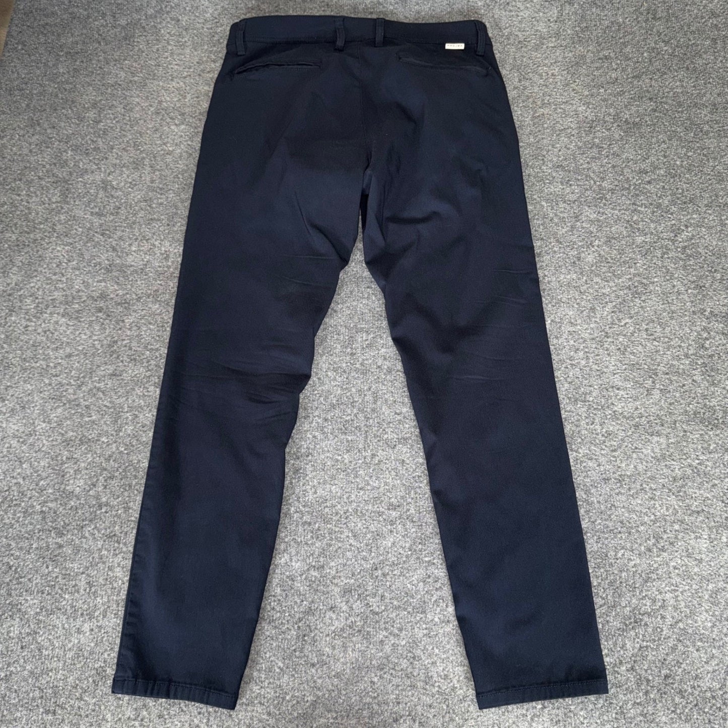 Projek Raw Pants Mens 34 Navy Blue Casual Stretch Slim Straight Everyday Comfort