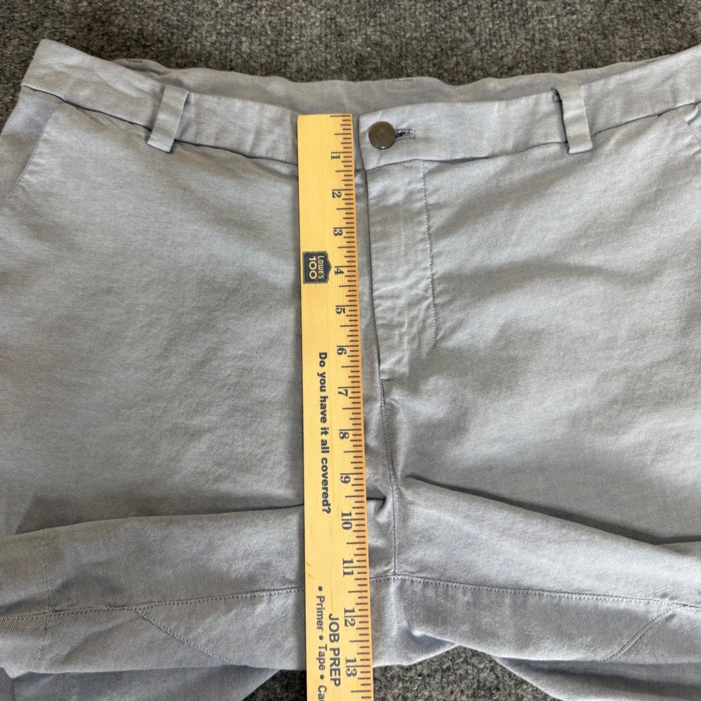 Lululemon Commission Short Mens 36 Blue Casual Golf Chino Performance Comfort